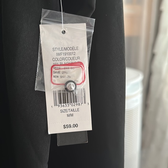 NWT IMNYC ISAAC MIZRAHI black mock neck blouse size medium - Picture 4 of 5